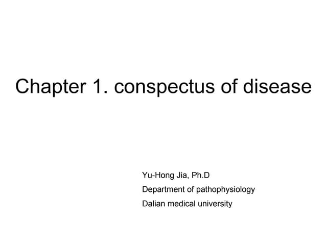 Conspectus Of Disease