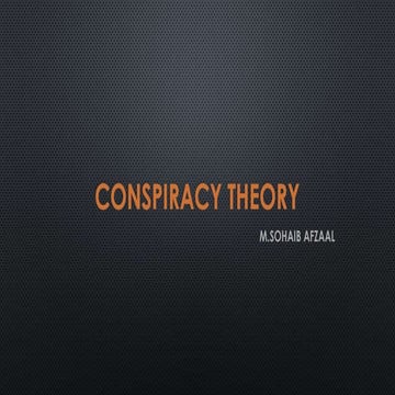 Conspiracy Theory