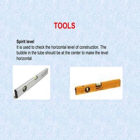 Brick masonry tools | PDF
