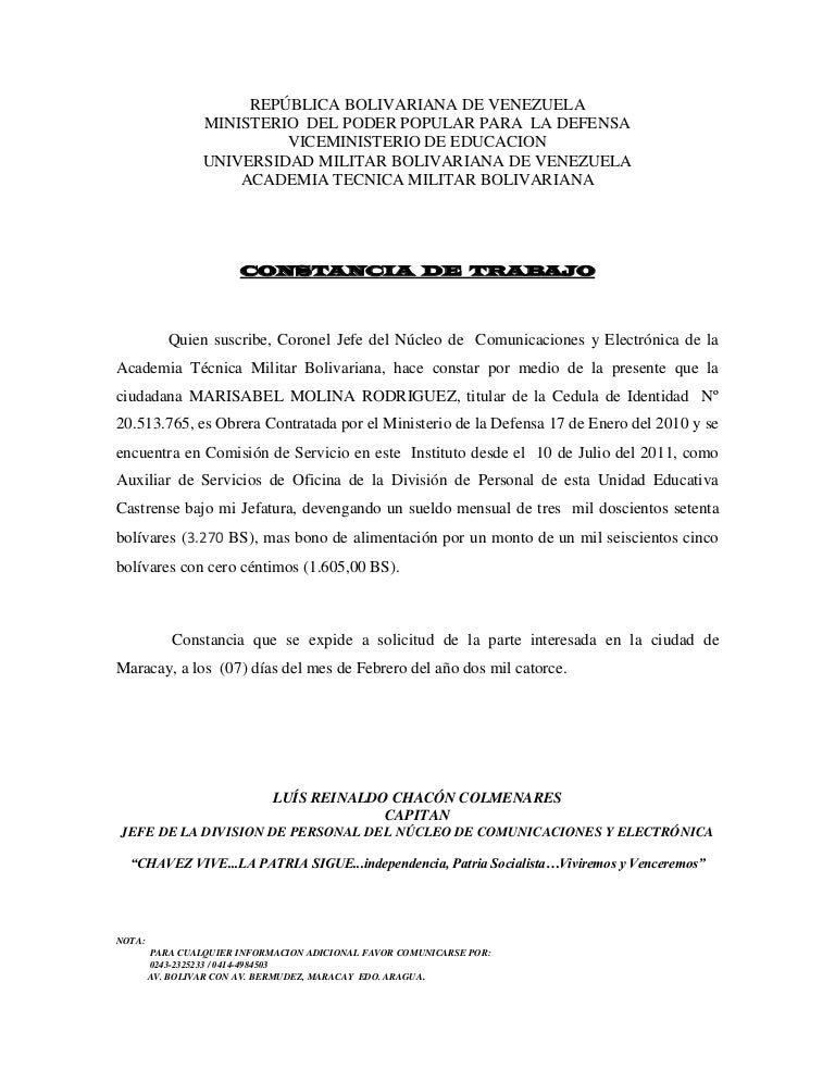 Carta De Trabajo Sueldo  Sample Web x