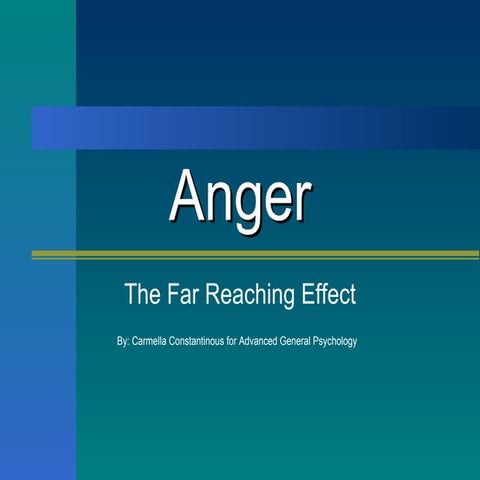 Anger and Adolescents | PPTX