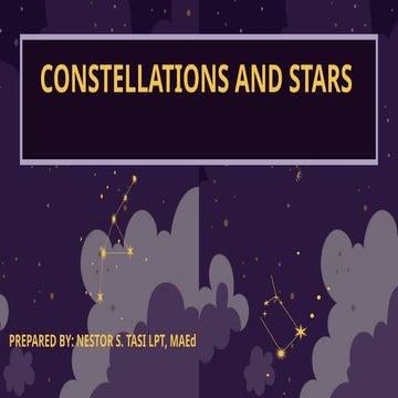 CONSTELLATIONS.pptx presentation in science