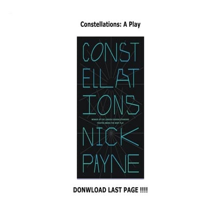 Constellations: A Play | PDF
