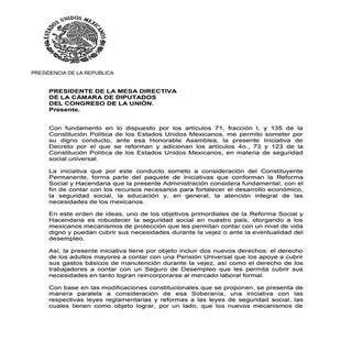 Iniciativa de Reforma Constituciona...