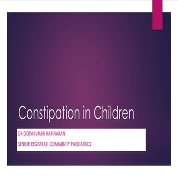 Constipation | PPTX