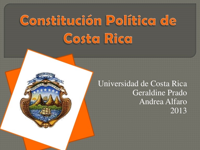 Constitución política de Costa Rica