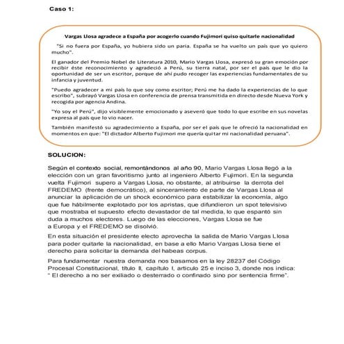 PROCESOS CONSTITUCIONALES.( CASOS)