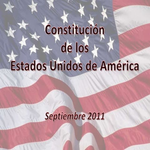 Constitucion de los estados unidos | PPTX