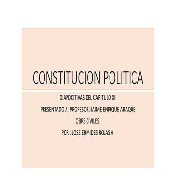 Constitucion politica titulo xii