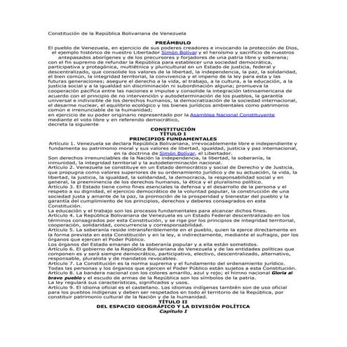 Constitucion venezuela