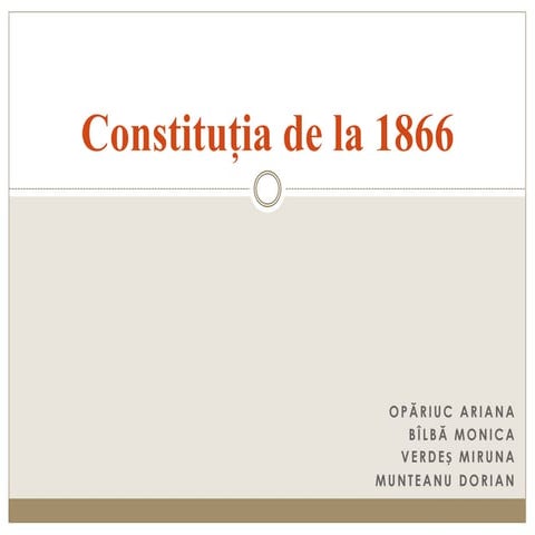 Constituția de la 1866