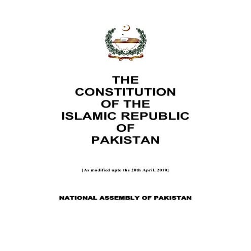 Constitution Of Pakistan