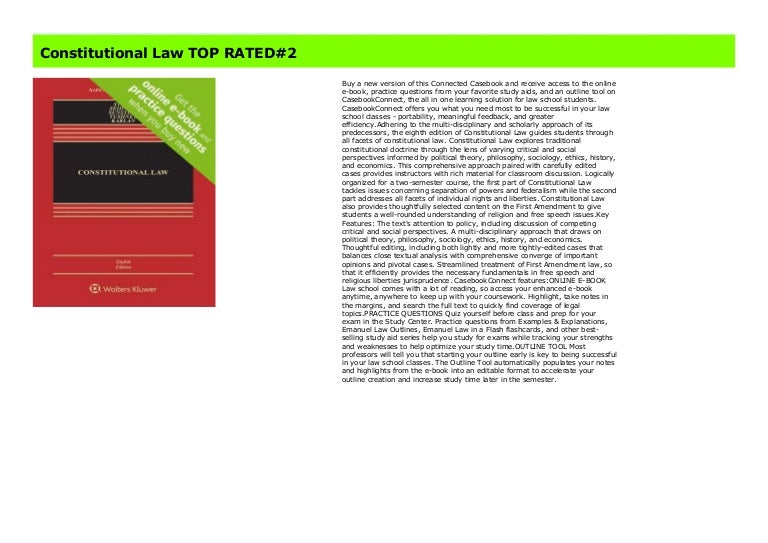 Constitutional Law Top Rated 4