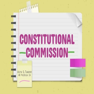 Constitutional Commissionssssssssssssssss
