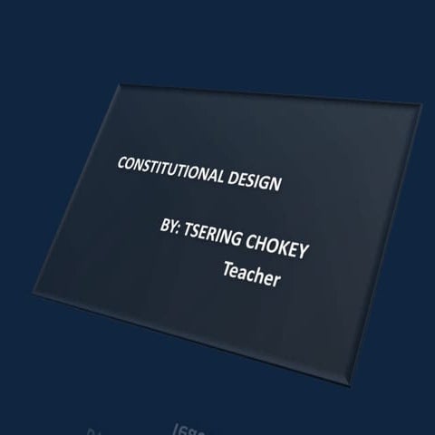 Constitutional design ppt