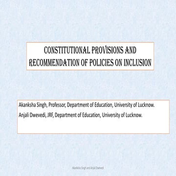 constitutional Provisions and policies on Inclusive Education.pdf