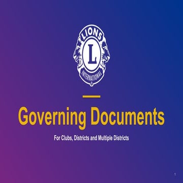 Constitution Governing Documents of LIons Clubs.pptx