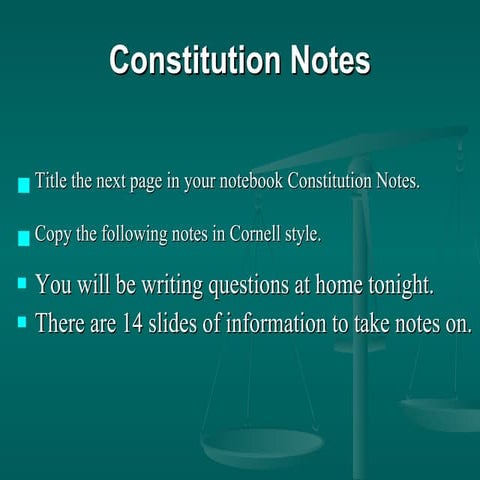 Constitution Notes