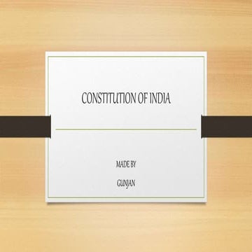 Constitution of india