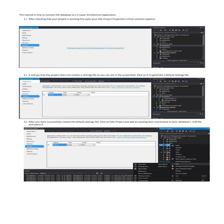 How to connect database file to a 3-Tier Architecture Application and ...