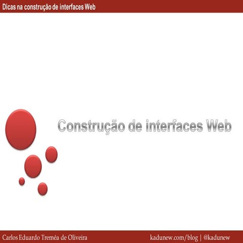 Construcao de interfaces web