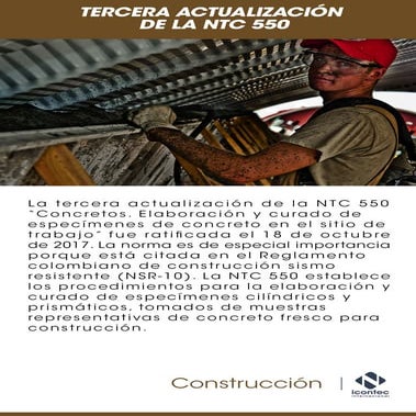 Tercera actualización de la NTC 550 | PDF