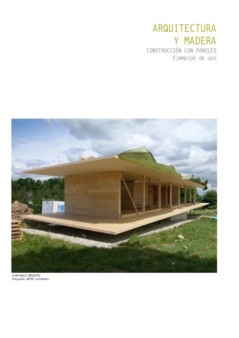 Construcción con paneles de madera