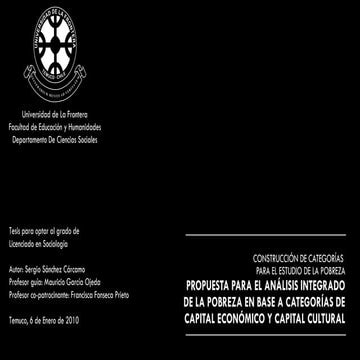 CONSTRUCCIÓN DE CATEGORÍAS PARA EL ESTUDIO DE LA POBREZA - PROPUESTA PARA EL ...