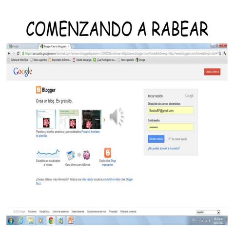 Construcción del blog