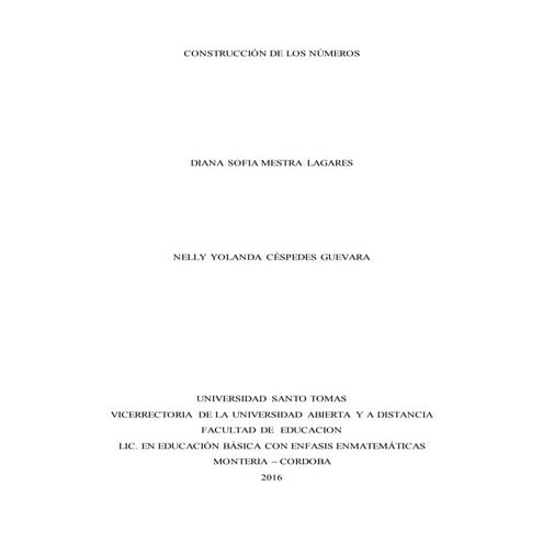 Construcción de los números. Estrategía de aprendizaje 3