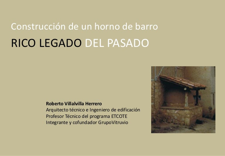 Construcción de un horno de barro