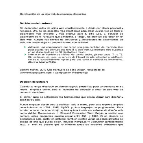 Construcción de un siti web