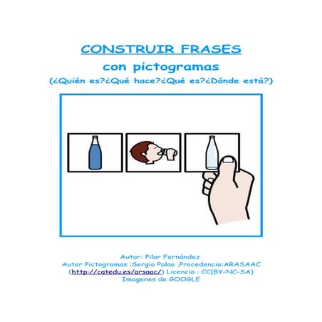 Construcción frases con pictogramas