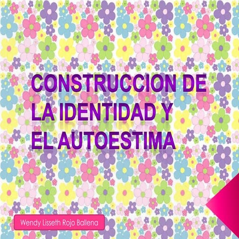 Construccion de la identidad y autoestima | PPTX