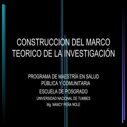 Construccion del marco teorico