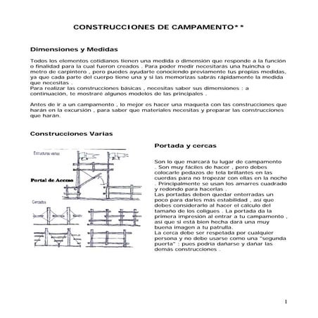 Construcciones De Campamento