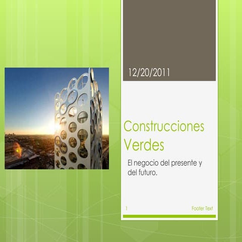 Construcciones verdes