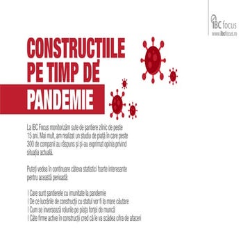 Constructiile pe timp de pandemie