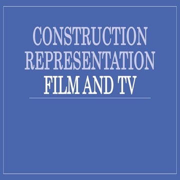 Constructing Representations (technical areas)