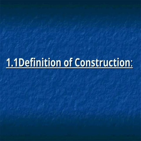 Construction definitions and abbreviations