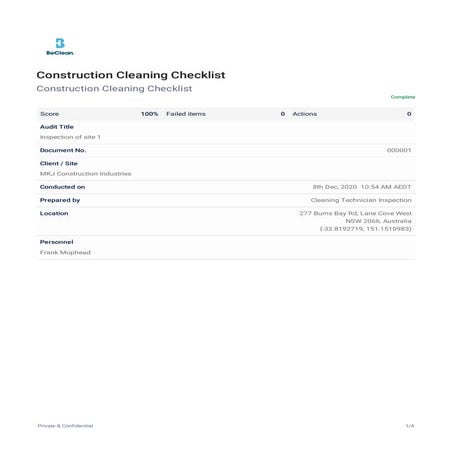 49 point checklist | PDF