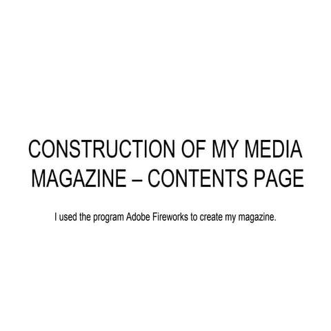 Construction - contents