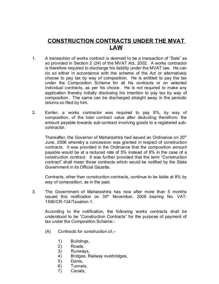 Construction Contracts