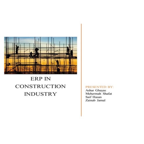 ERP in Construction industry