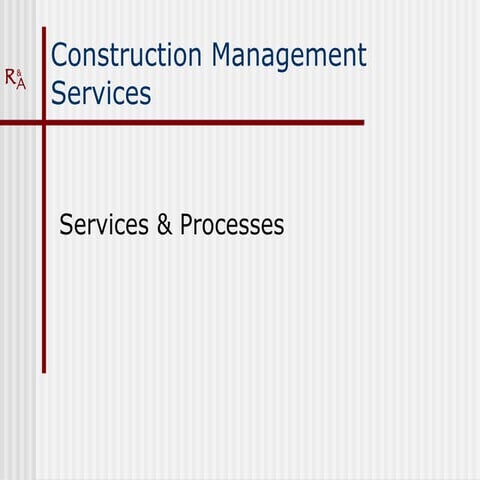 Construction Management Services