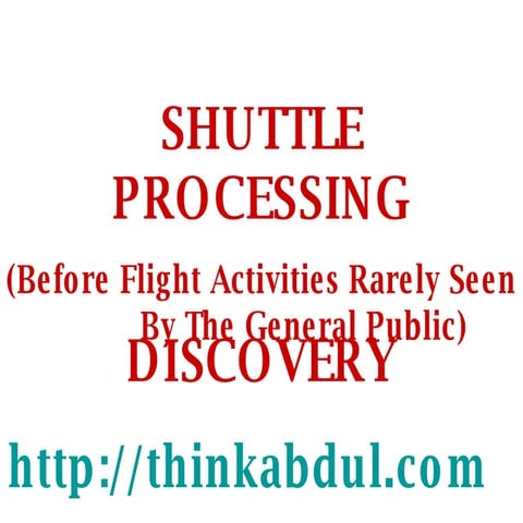 Construction of NASA Discovery flight shuttle