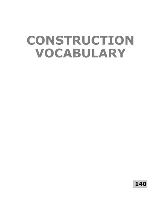 Construction Vocabulary Pdf Construction Vocabulary Pdf