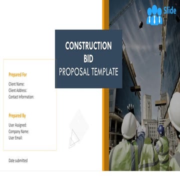 Construction Bid Proposal Template PowerPoint Presentation Slides