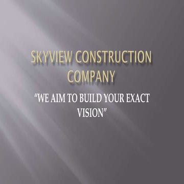 Construction company business plan