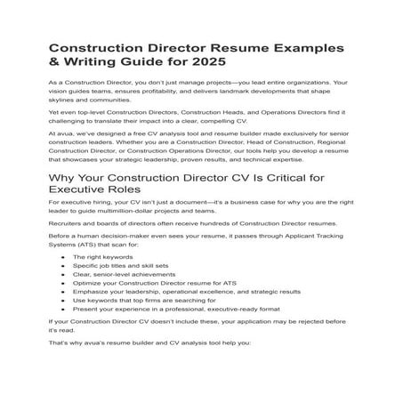 Construction Director Resume Examples & Writing Guide for 2025.pdf